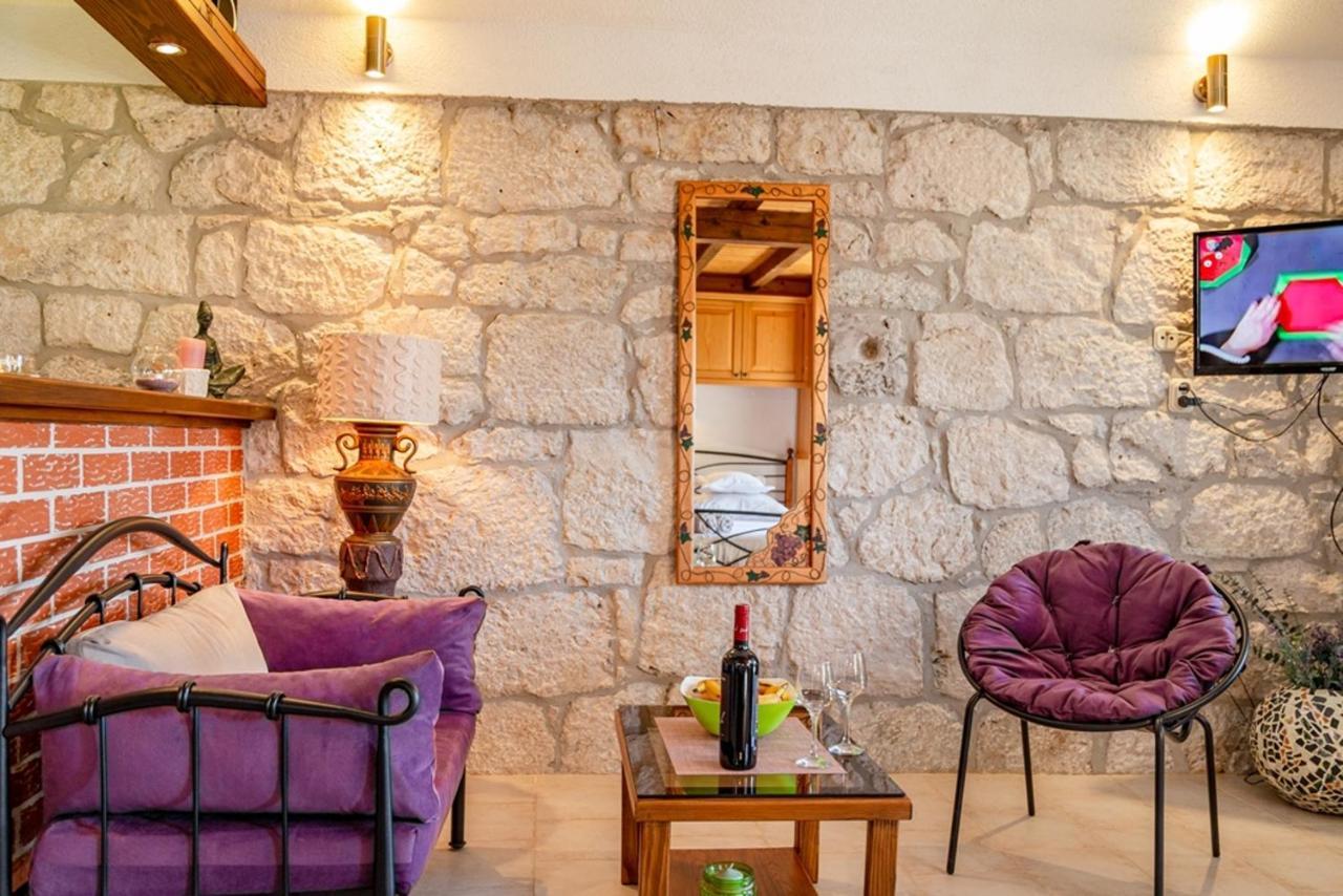 Вилла Stone House Nikolina With Heated Pool Bast Экстерьер фото